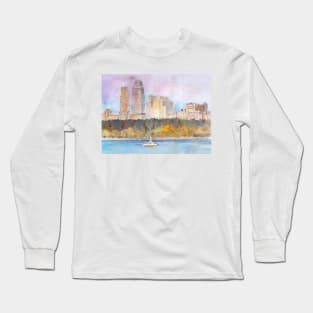 New York City Skyline Long Sleeve T-Shirt